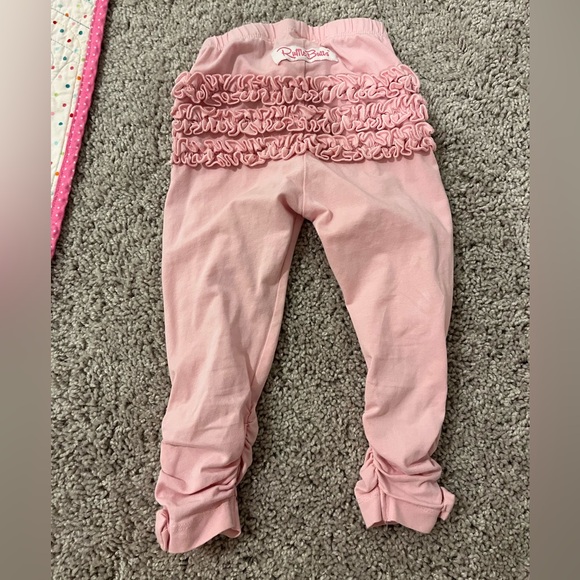 Ruffle Butts Light Pink Ruffled Leggings - Picture 1 of 5